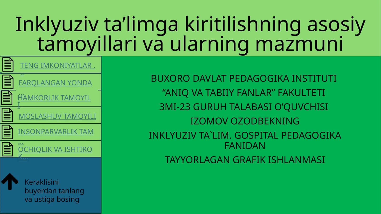 ANIQ VA TABIIY FANLAR
