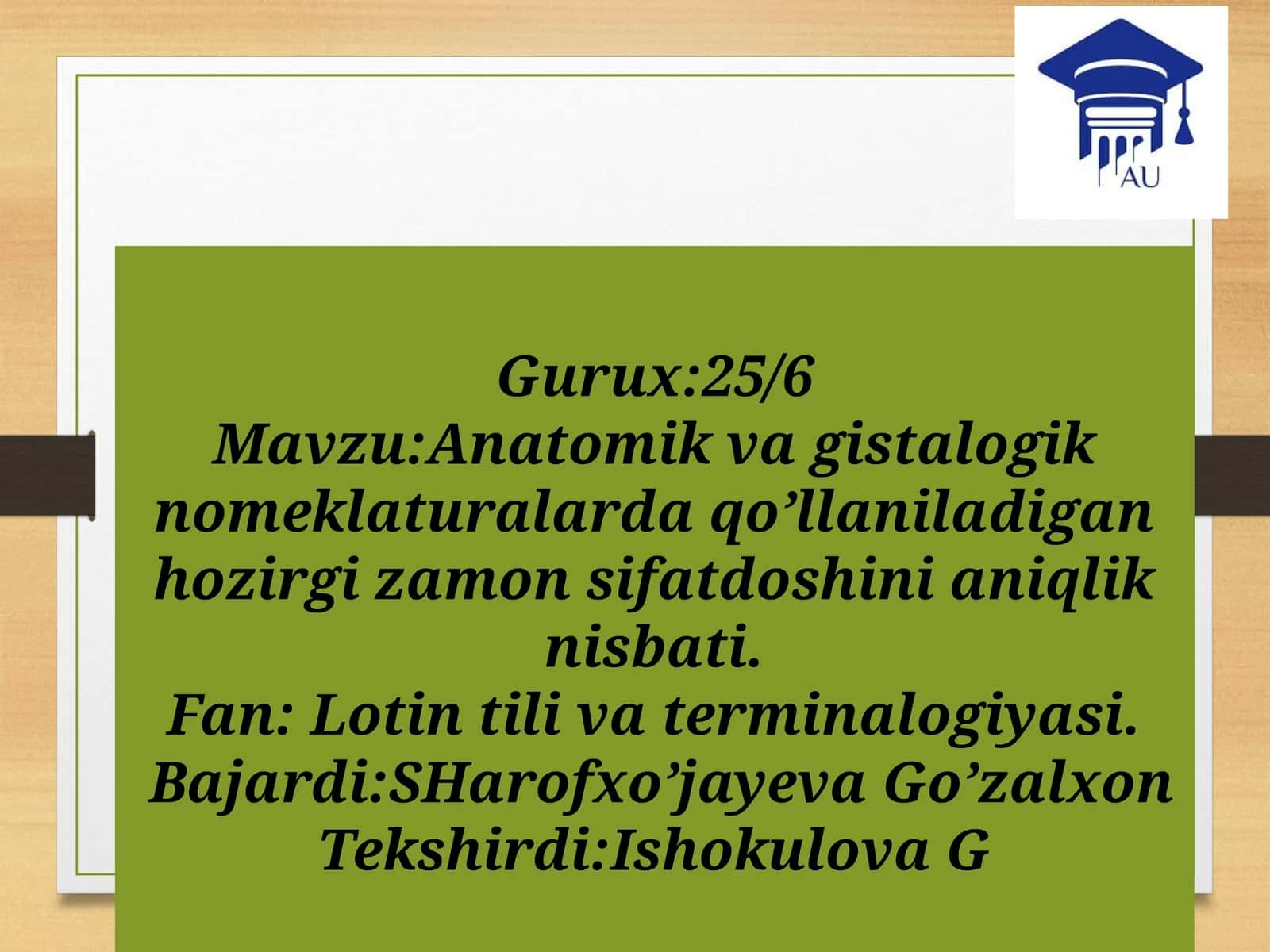 Anatomik vagistologik terminologiyada sifat doshlar