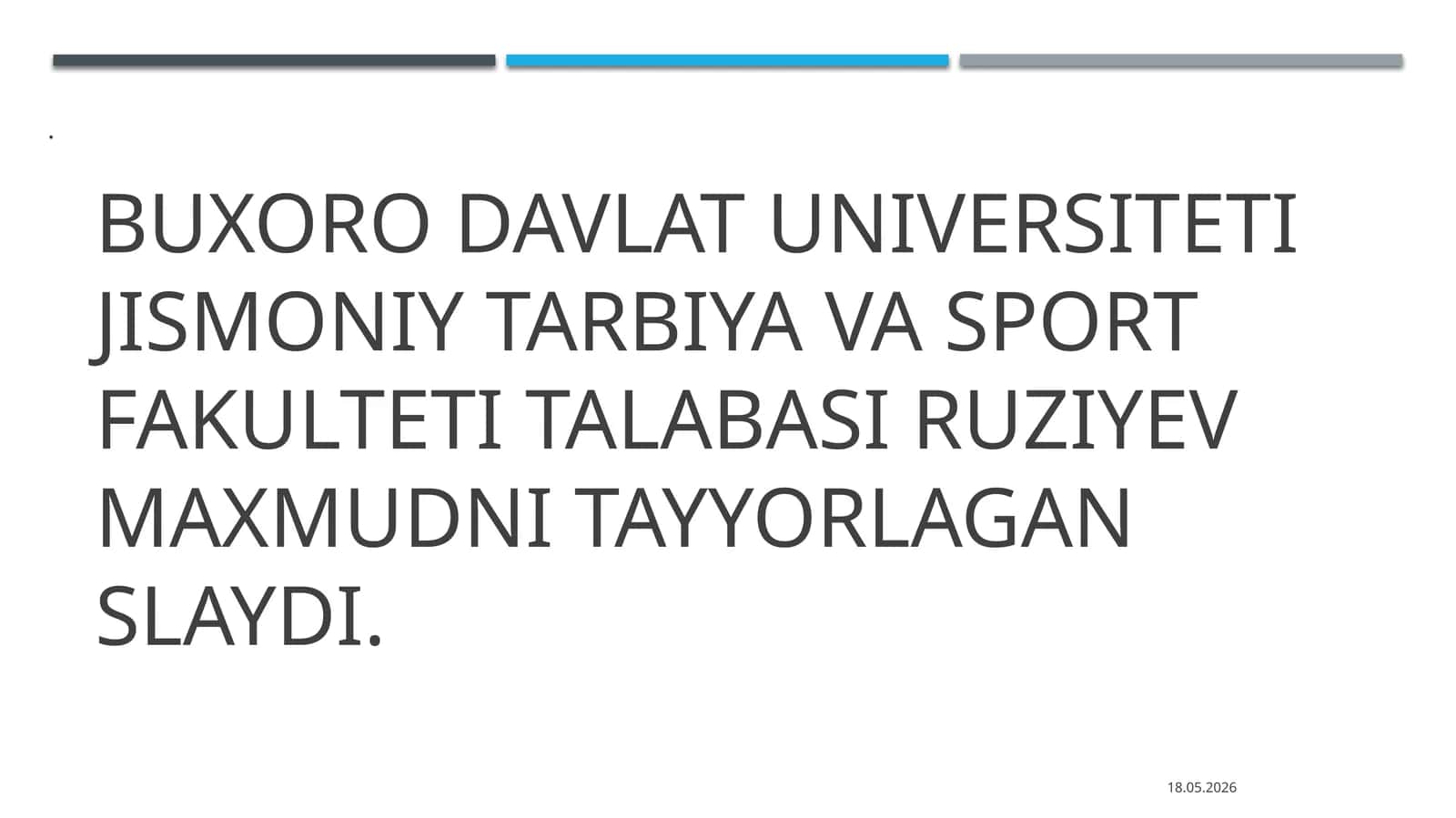 Mavzu:Qohira deklaratsiyasi tarixi va mazmuni