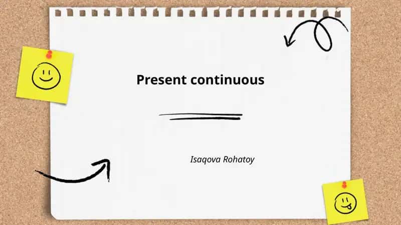 Present continuous