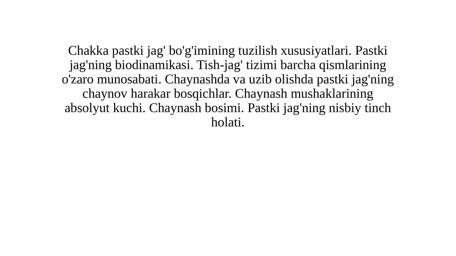 Chakka pastki jag bogiminimg tuzilishi