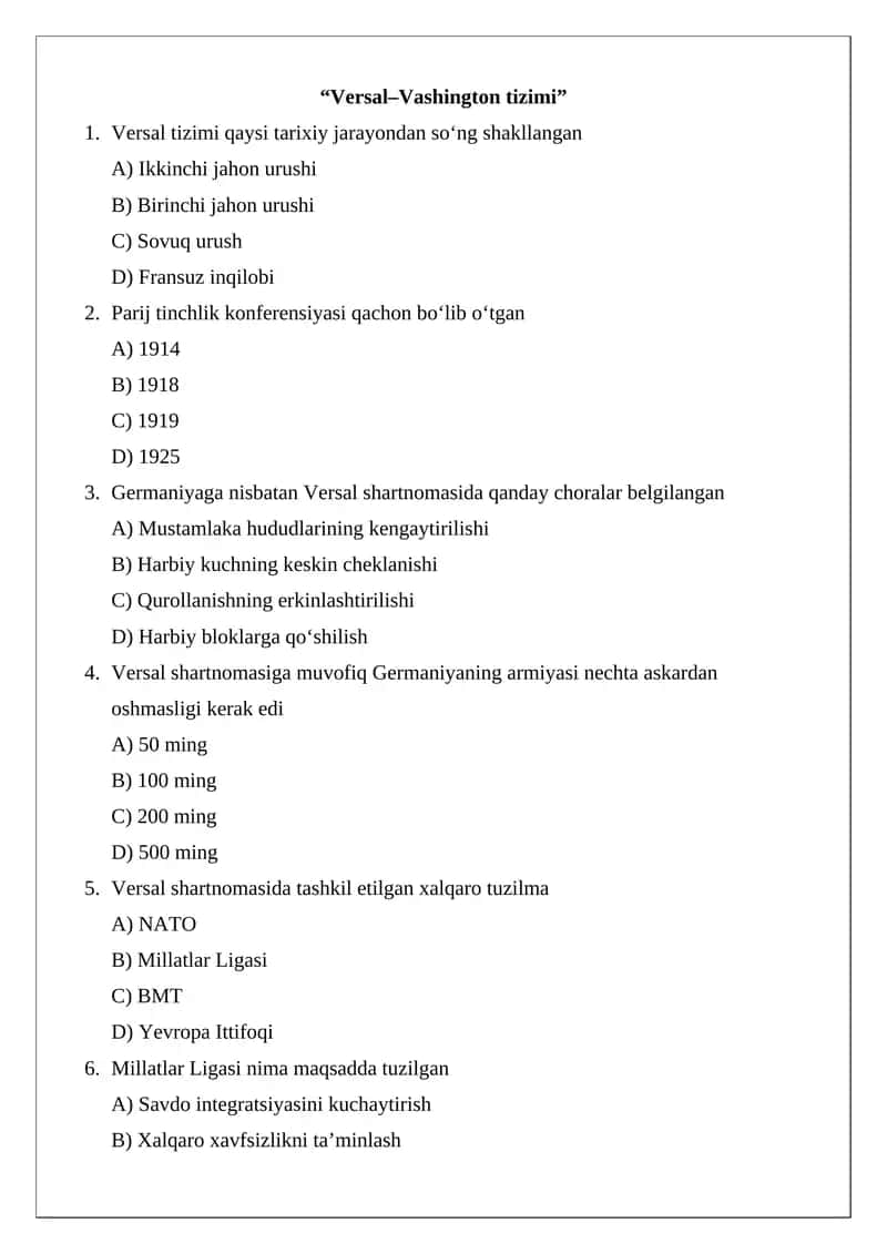 Versal–Vashington tizimi