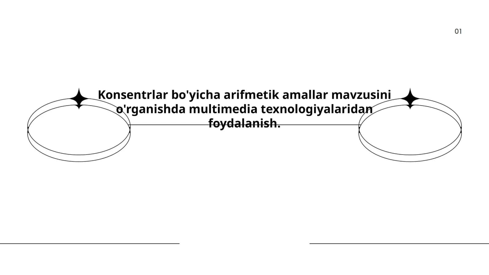 Konsentrlar bo'yicha arifmetik amallar mavzusini o'rganishda multimedia texnologiyalaridan foydalanish