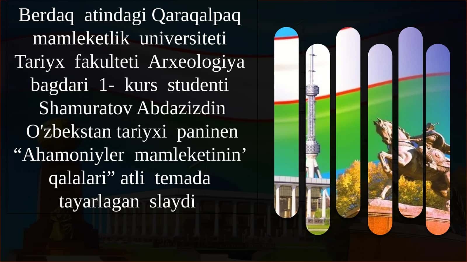 Ahamoniyler mamleketiniń qalalari 1