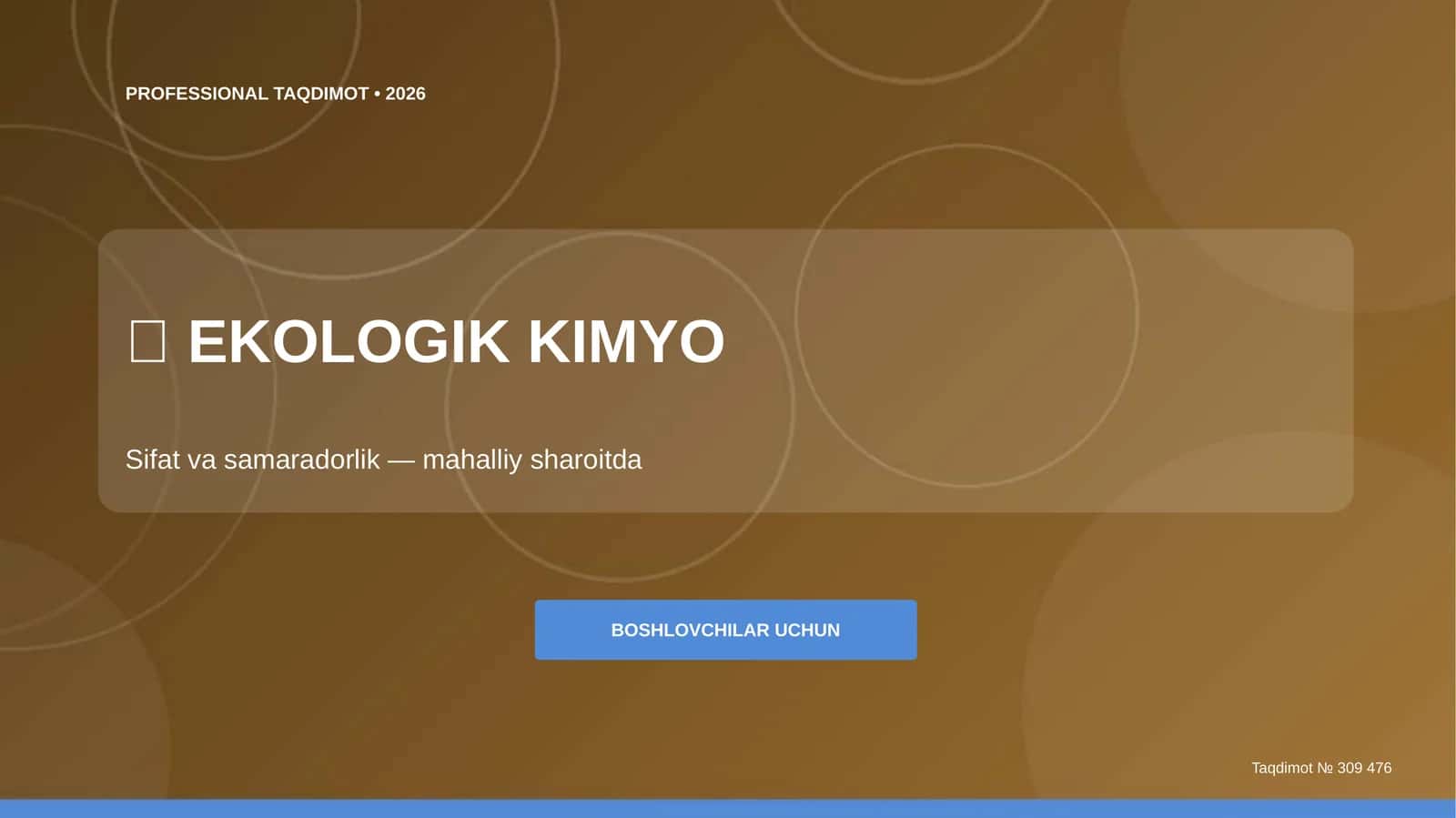 Ekologik Kimyo