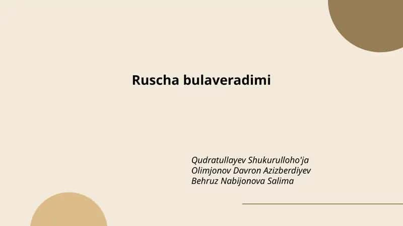 Ruscha bulaveradimi
