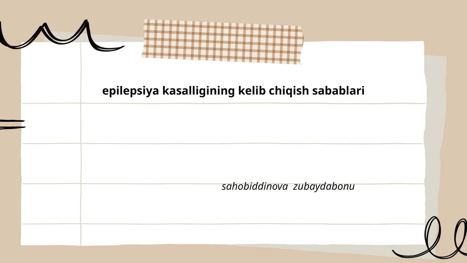 Epilepsiya kasalligining kelib chiqish sabablari