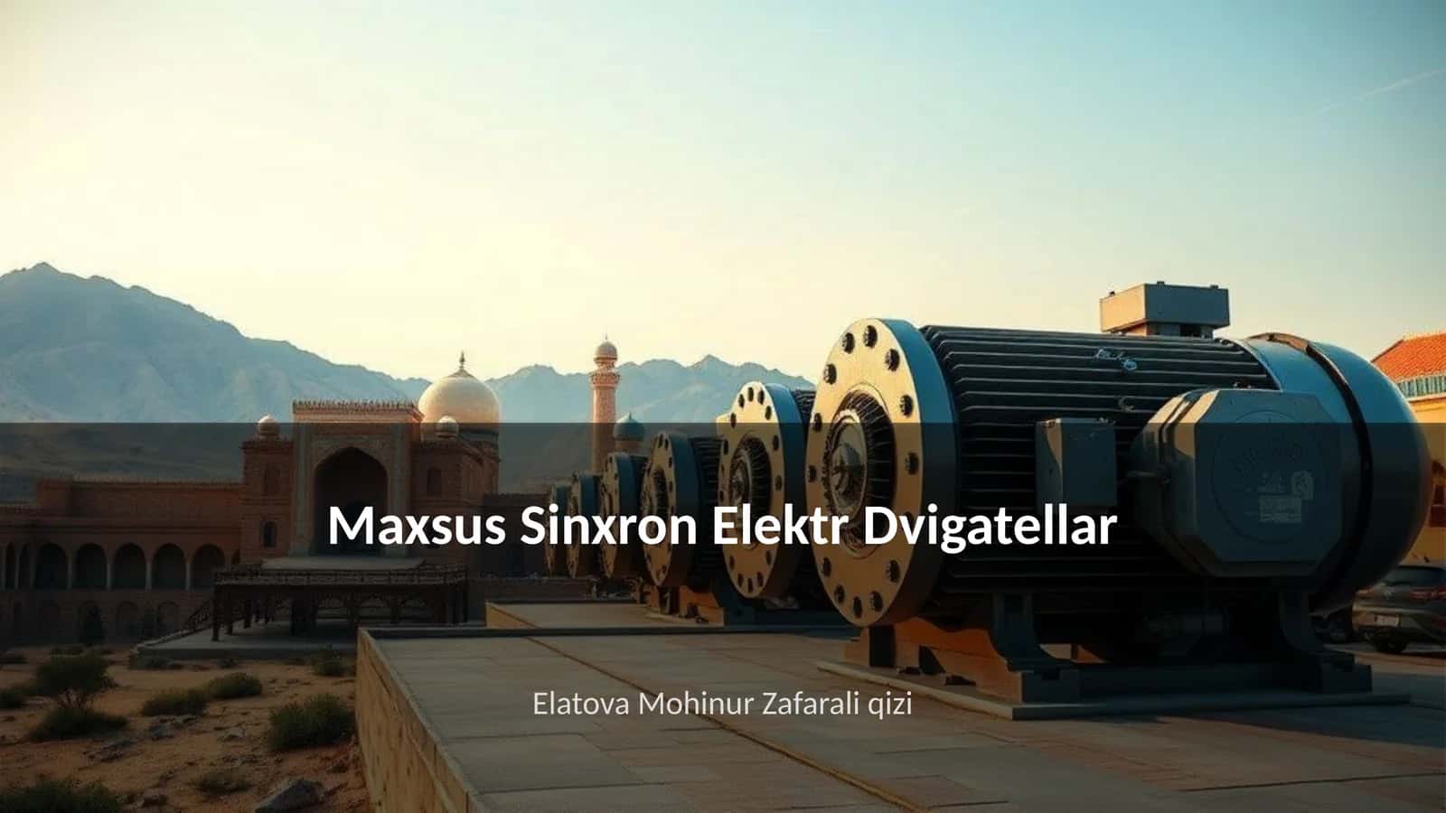 Maxsus Sinxron Elektr Dvigatellar