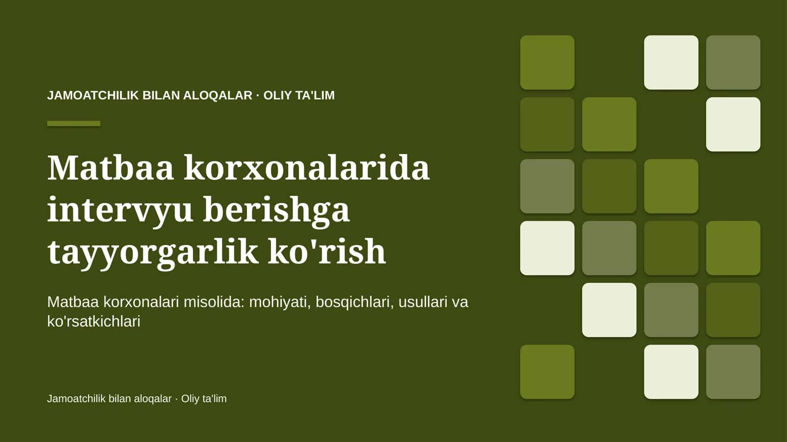 matbaa korxonalarida intervyu berishga tayyorgarlik ko'rish 9890