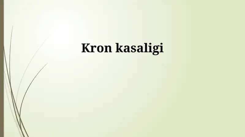 Crohn kasalligini davolash usullari