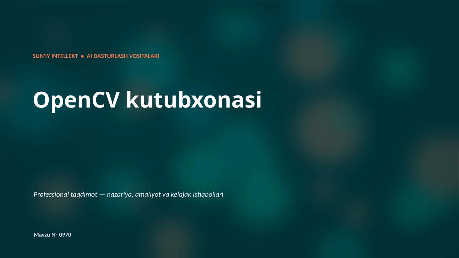 OpenCV kutubxonasi