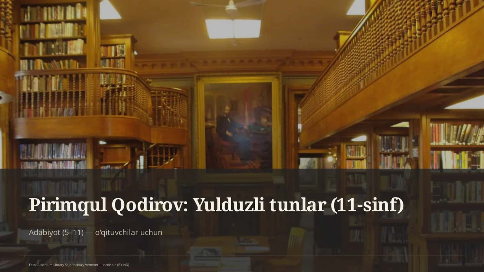 Yulduzli tunlar (11-sinf)