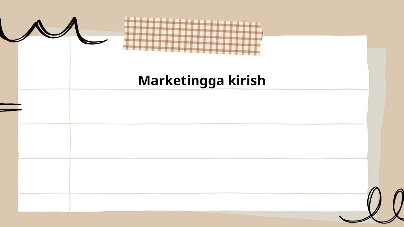 Marketingga kirish