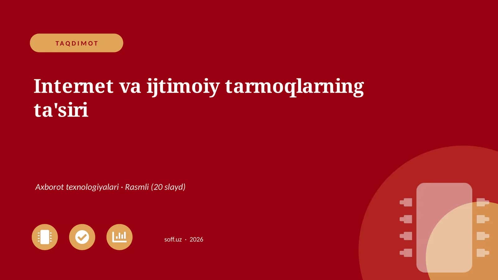 Internet va ijtimoiy tarmoqlarning ta'siri