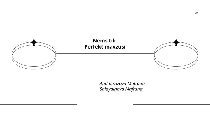 Perfekt zamonining umumiy tuzilishi