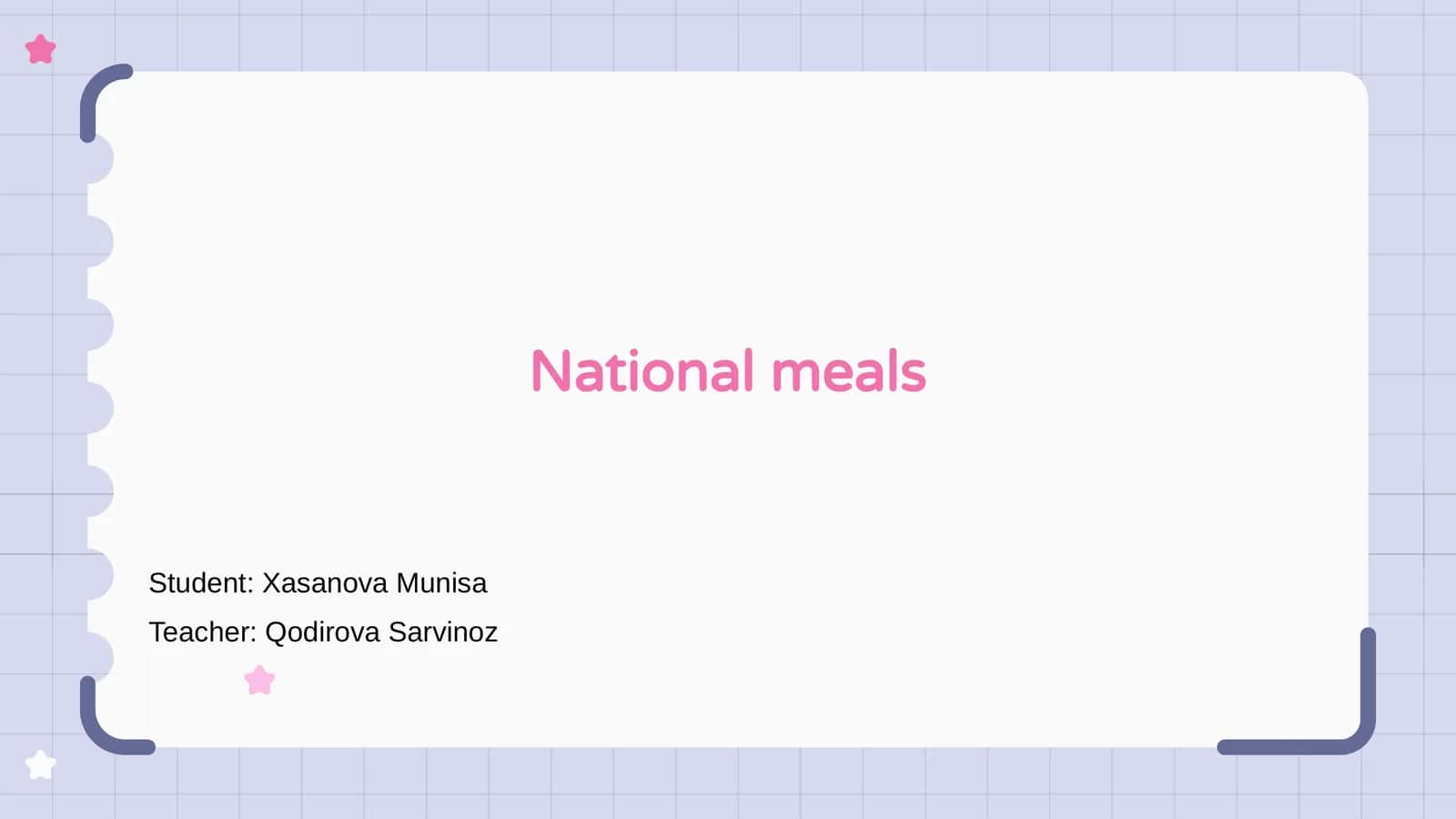 National meals