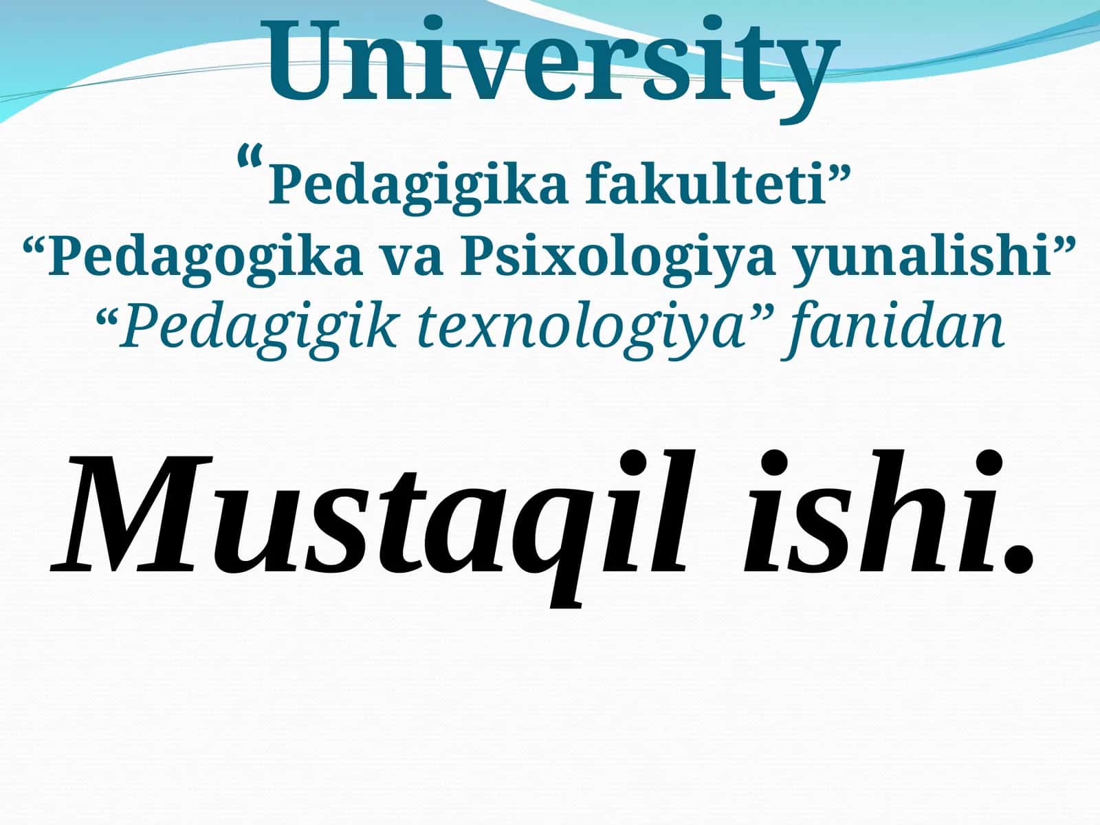 Ta’lim texnologiyasi tushunchasining paydo bo’lishi.