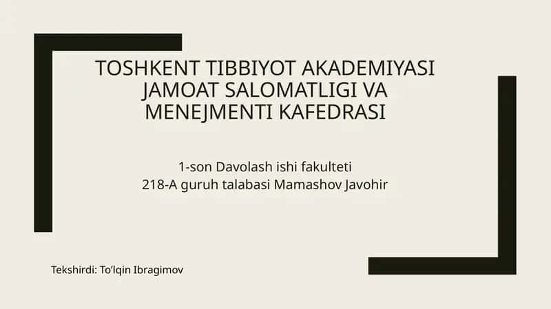 Tibbiy-ijtimoiy tekshirishning usullari