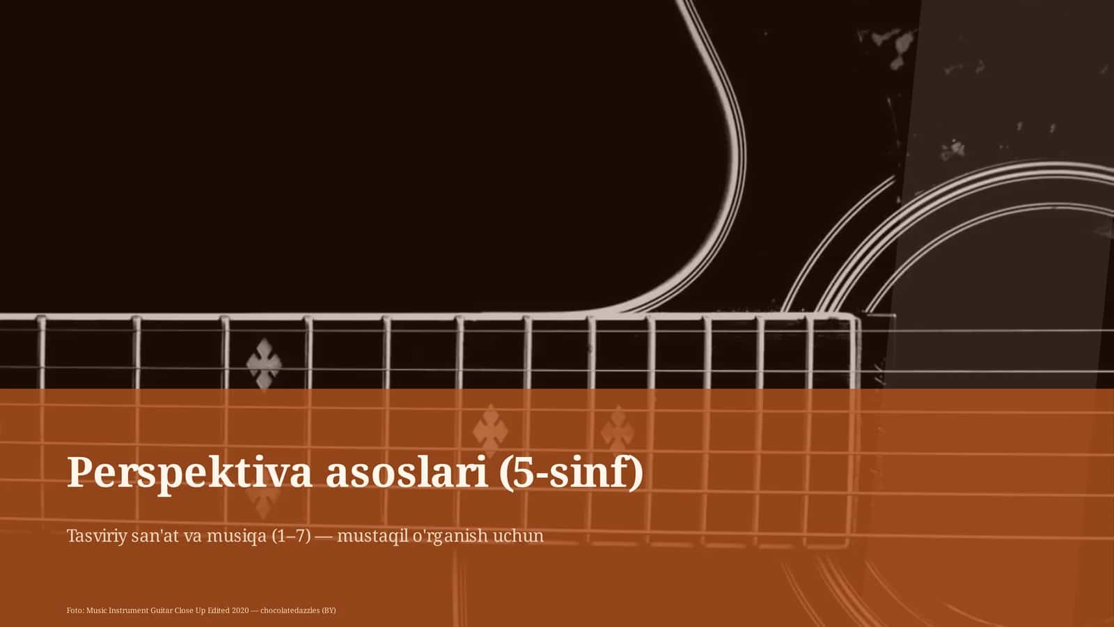 Perspektiva asoslari (5-sinf)