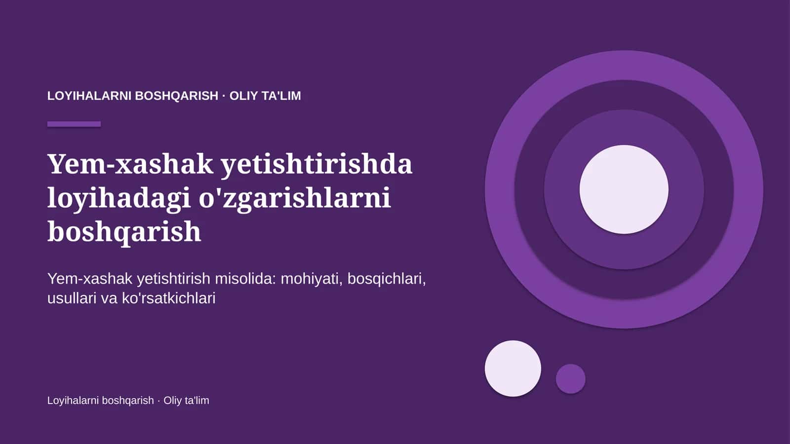 yem xashak yetishtirishda loyihadagi o'zgarishlarni boshqarish 5374
