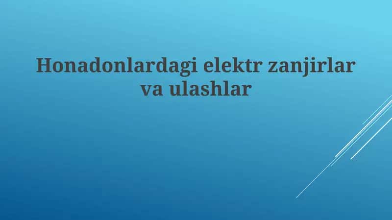 Elektr zanjiri tahlili