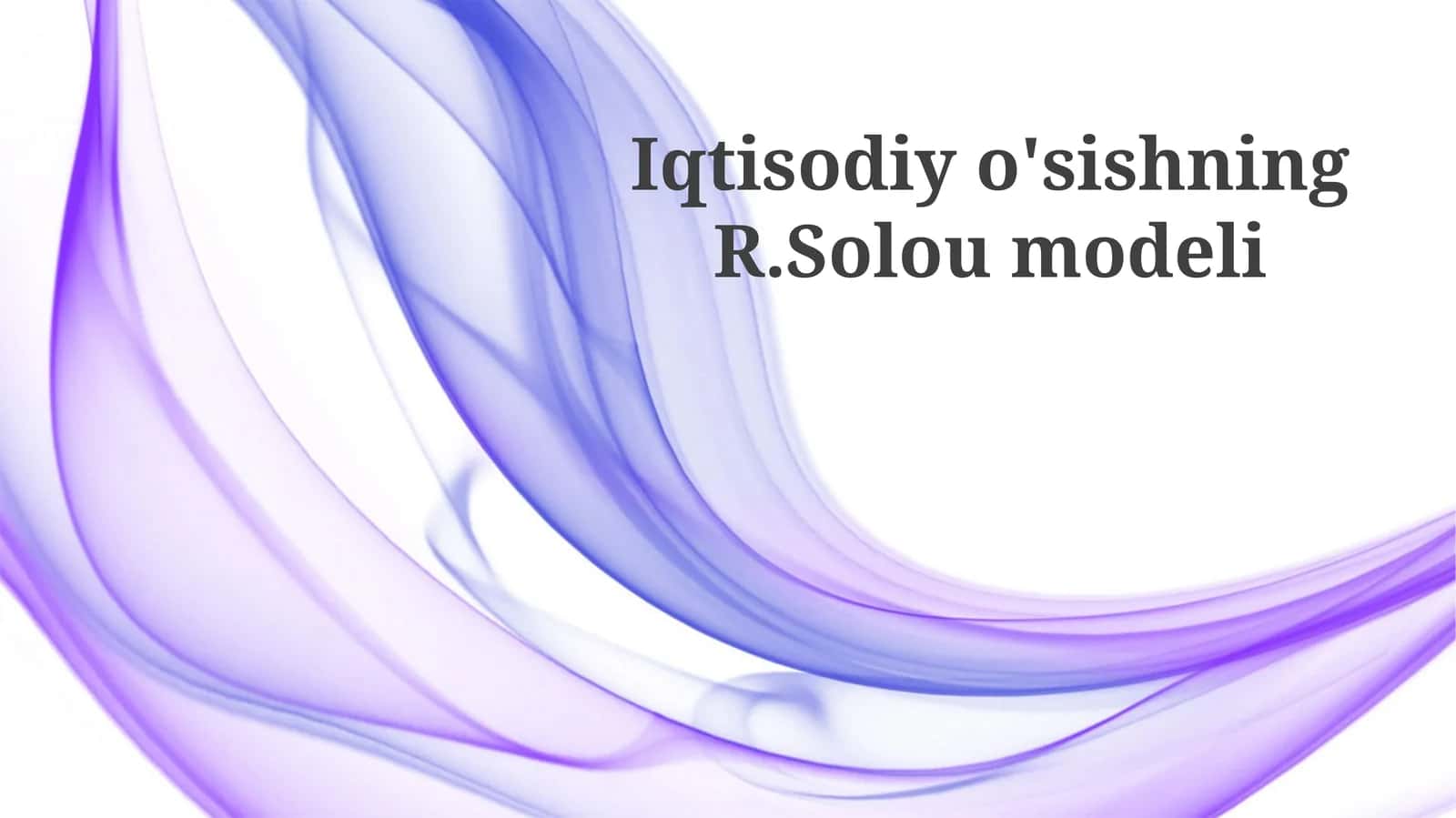 Solow Modelining Empirik Tahlili