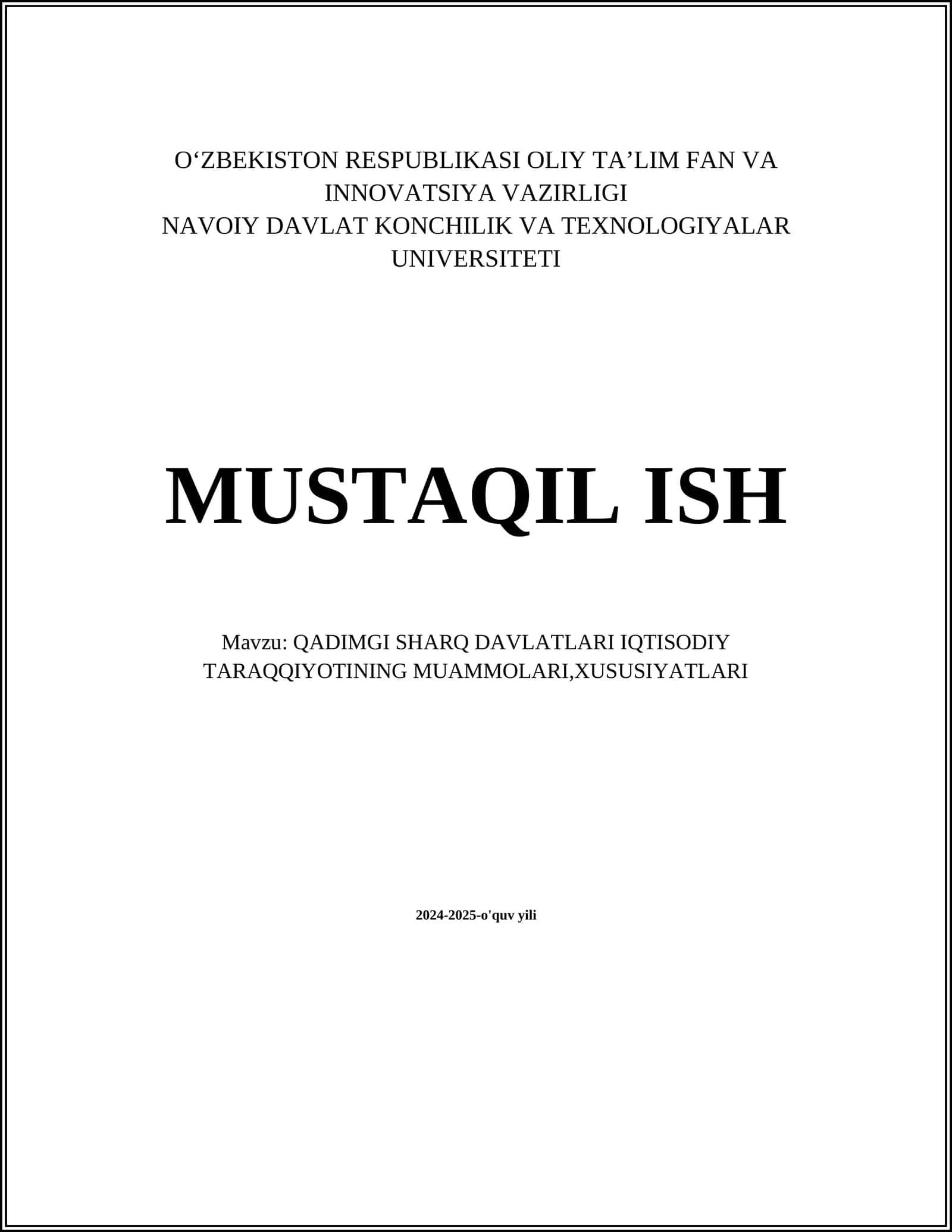 Qadimgi Sharq Davlatlari Iqtisodiy Tizimlari