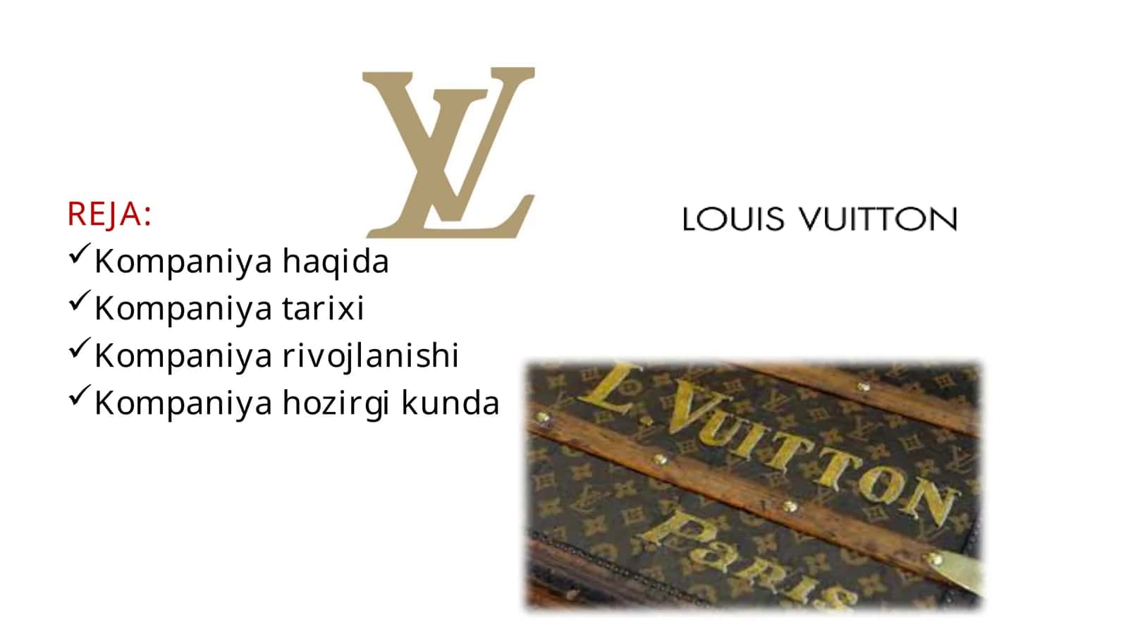 Louis Vuitton Kompaniya haqida