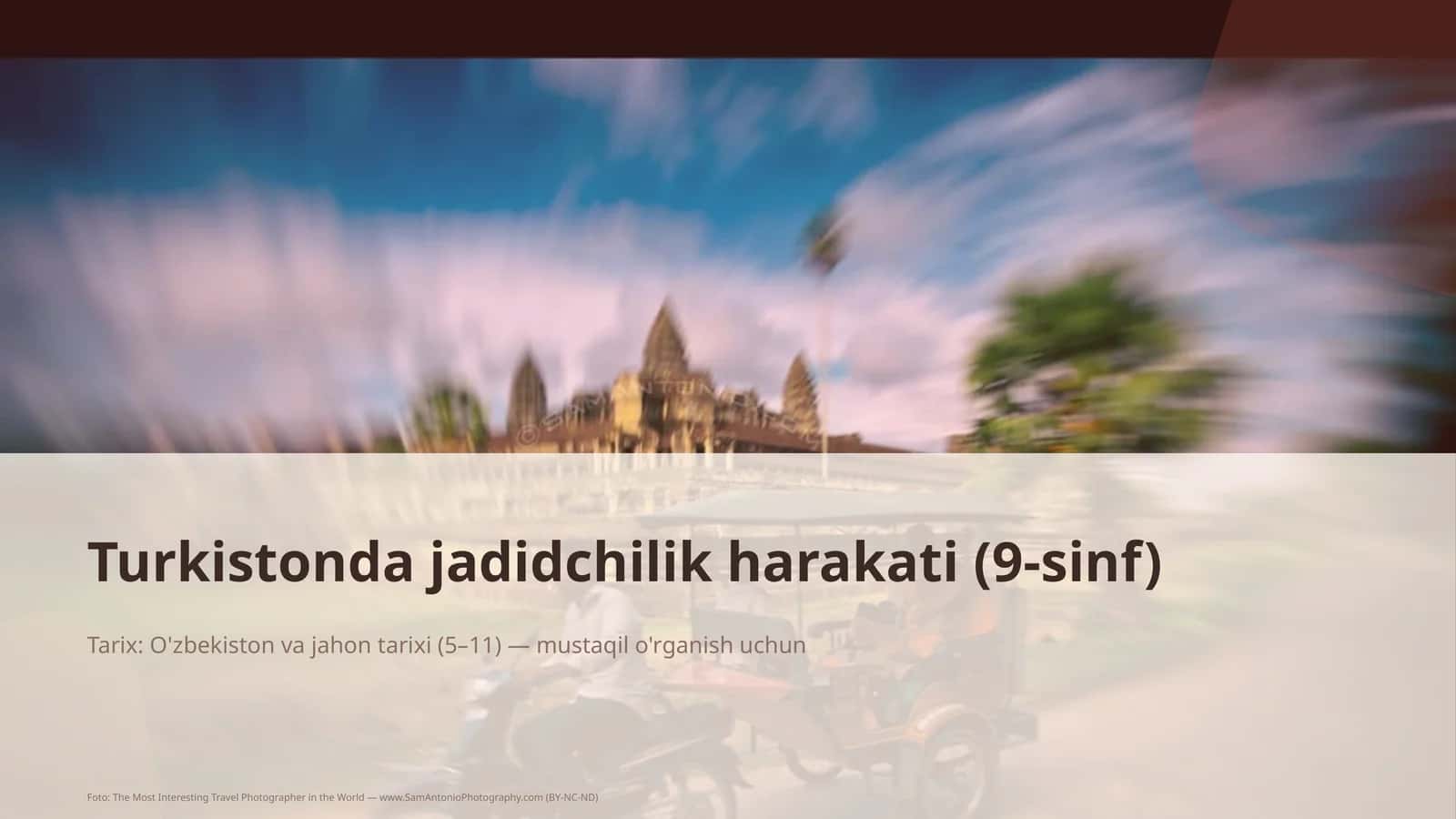 Jadidchilik harakati (9-sinf)