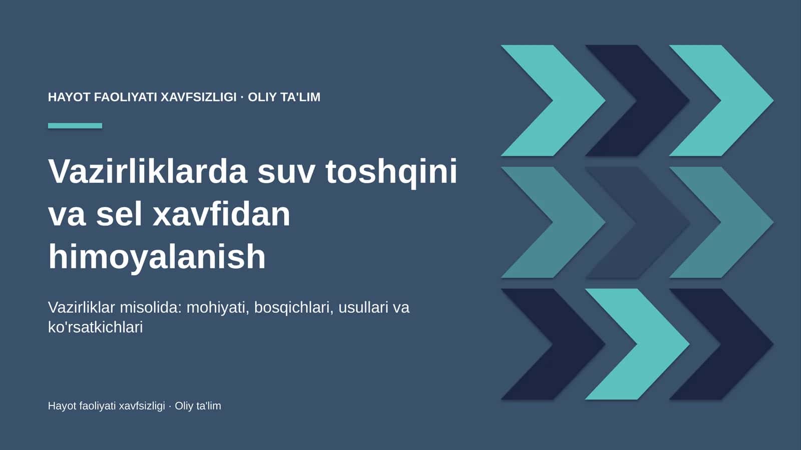 vazirliklarda suv toshqini va sel xavfidan himoyalanish 6787