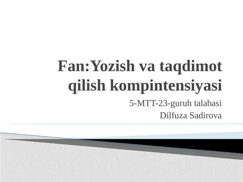 Maqola va tezisning o`zaro farqli jihatlari