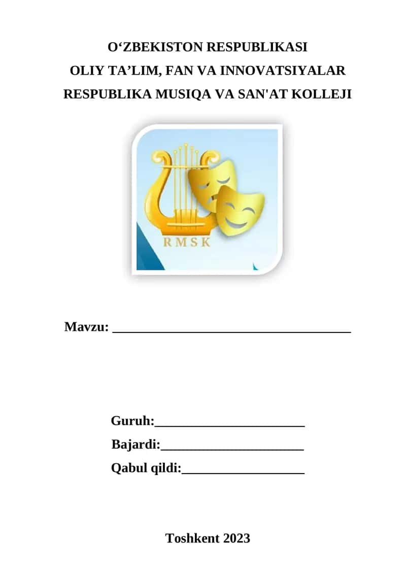 RESPUBLIKA MUSIQA VA SAN'AT KOLLEJI
