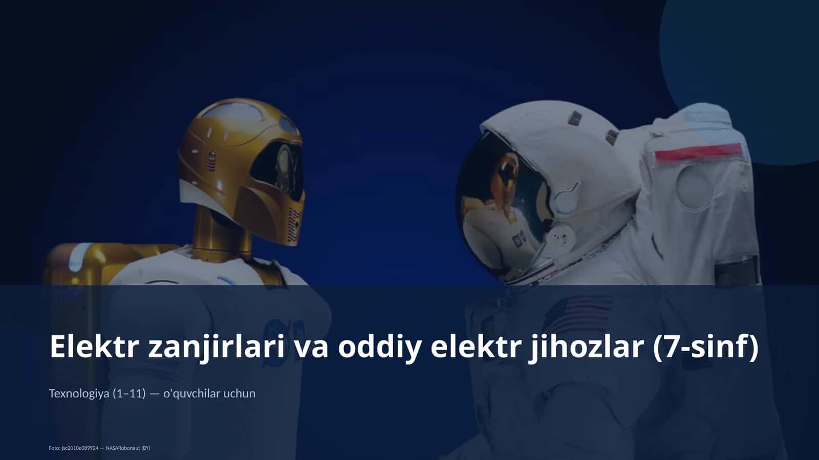 Elektr zanjirlari va oddiy elektr jihozlar (7-sinf)