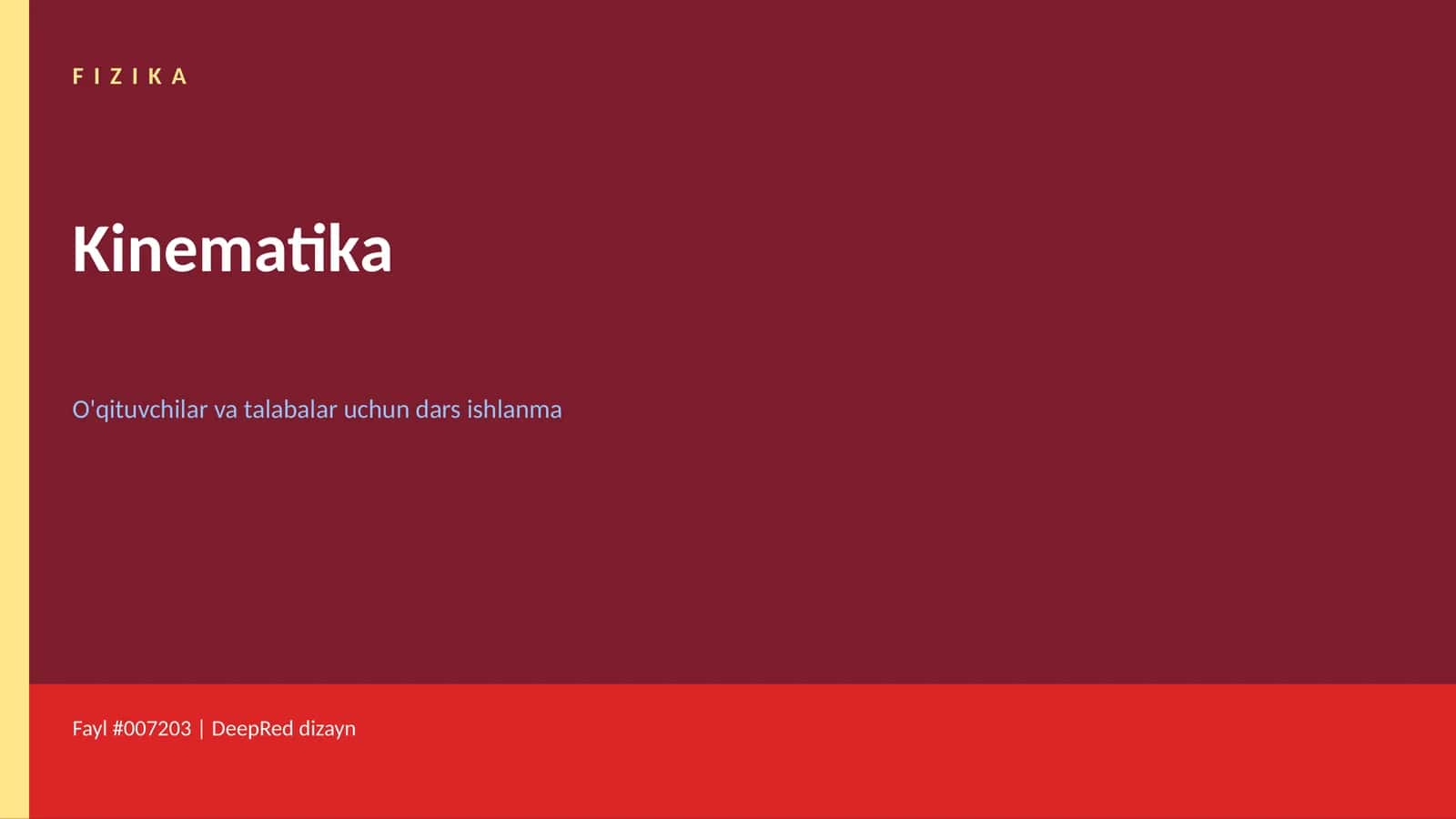 FIZIKA Kinematika