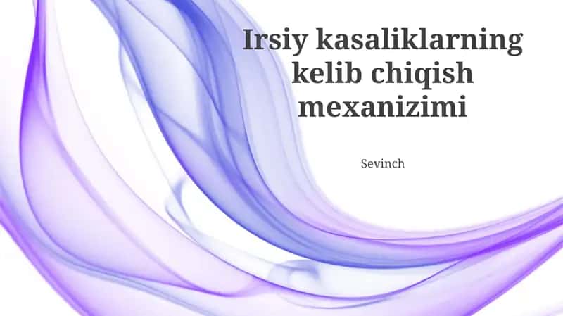 Irsiy kasalliklar