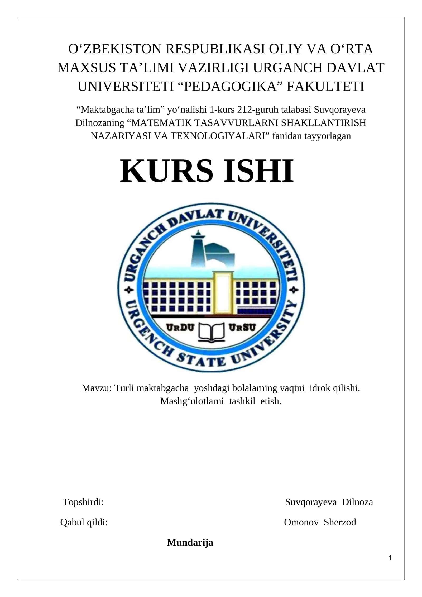 MATEMATIK TASAVVURLARNI SHAKLLANTIRISH NAZARIYASI VA TEXNOLOGIYALARI