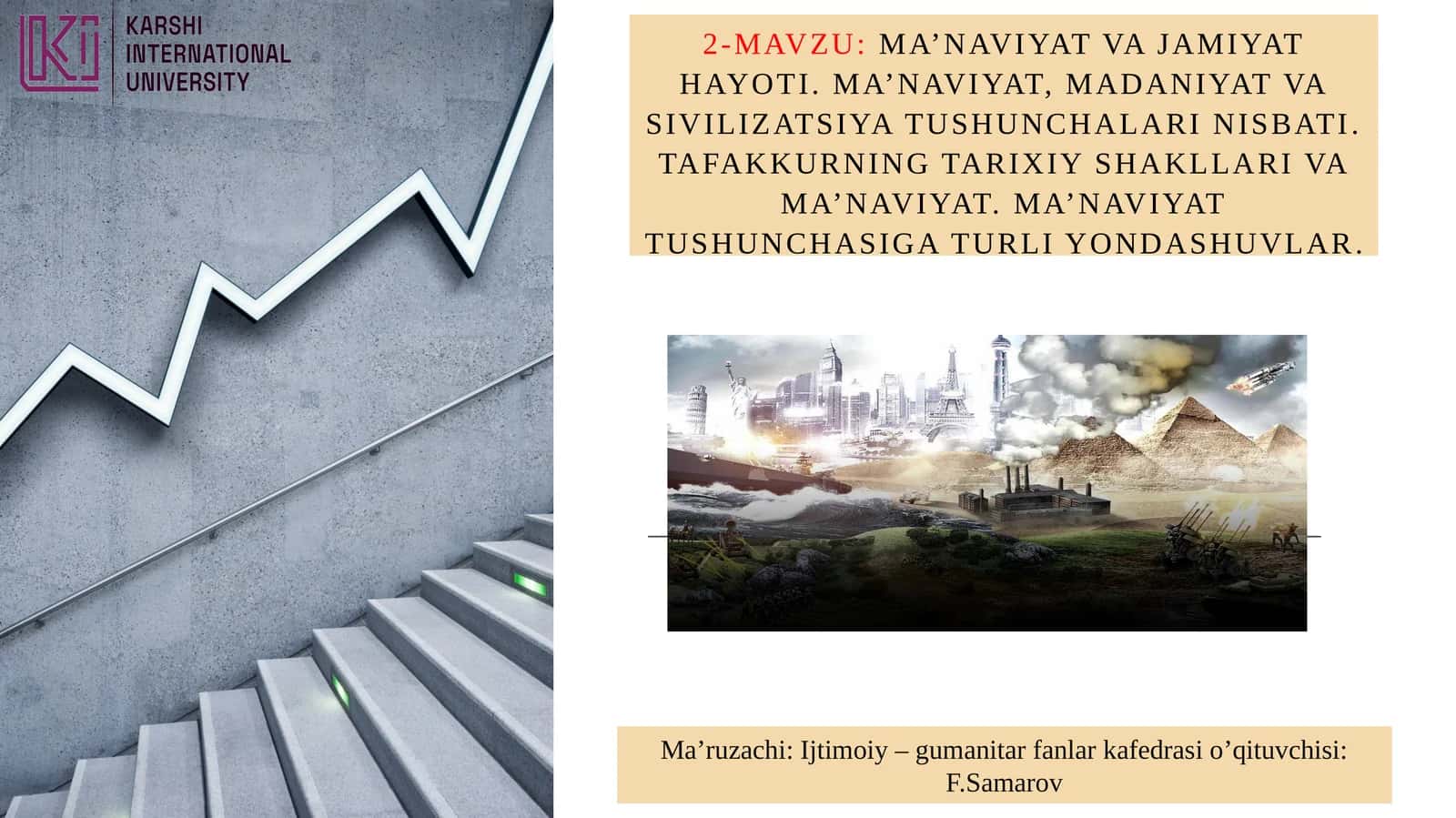 Ma’naviyat va jamiyat hayoti
