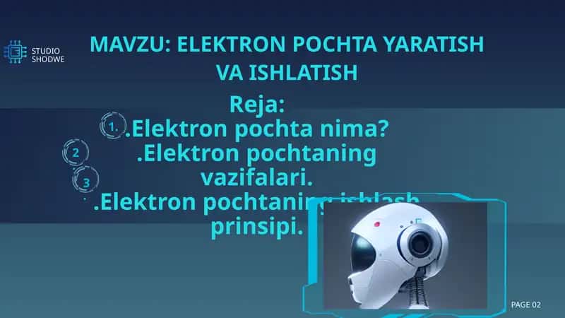 ELEKTRON POCHTA YARATISH VA ISHLATISH