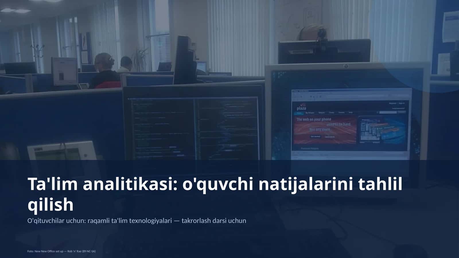 Ta'lim analitikasi: o'quvchi natijalarini tahlil qilish