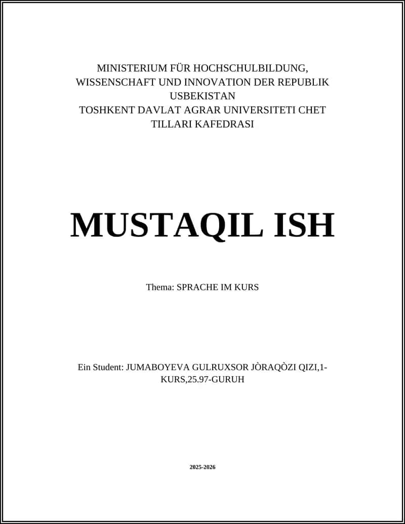 SPRACHE IM KURS