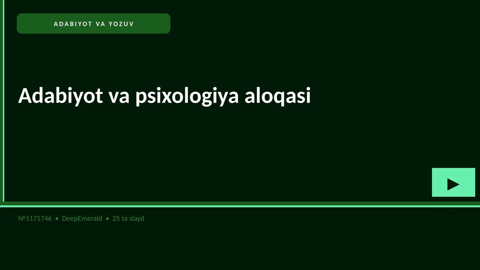 Adabiyot va psixologiya aloqasi