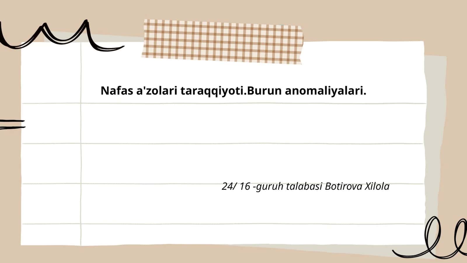 Burun to’siqlarining rivojlanish anomaliyalari