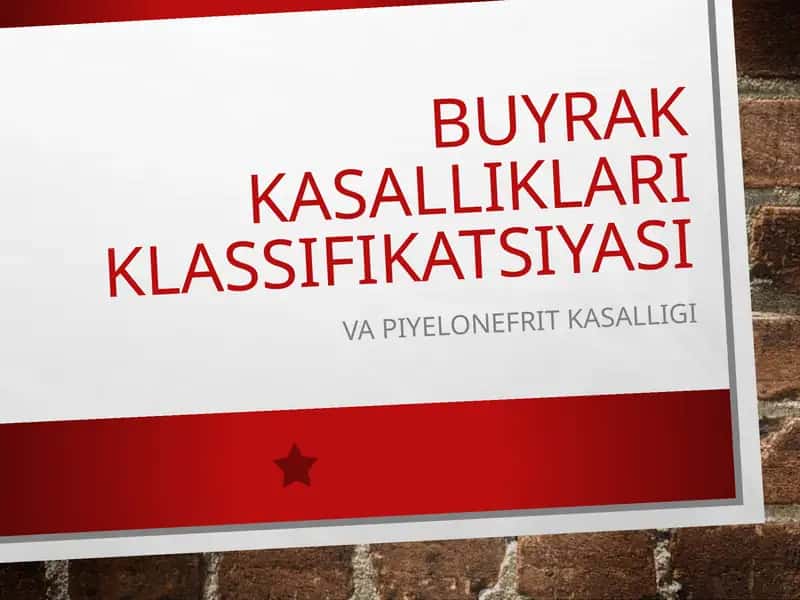 Buyrak kasalliklari.Piyelonefrit.