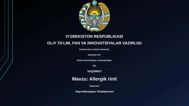 Allergik Rinit