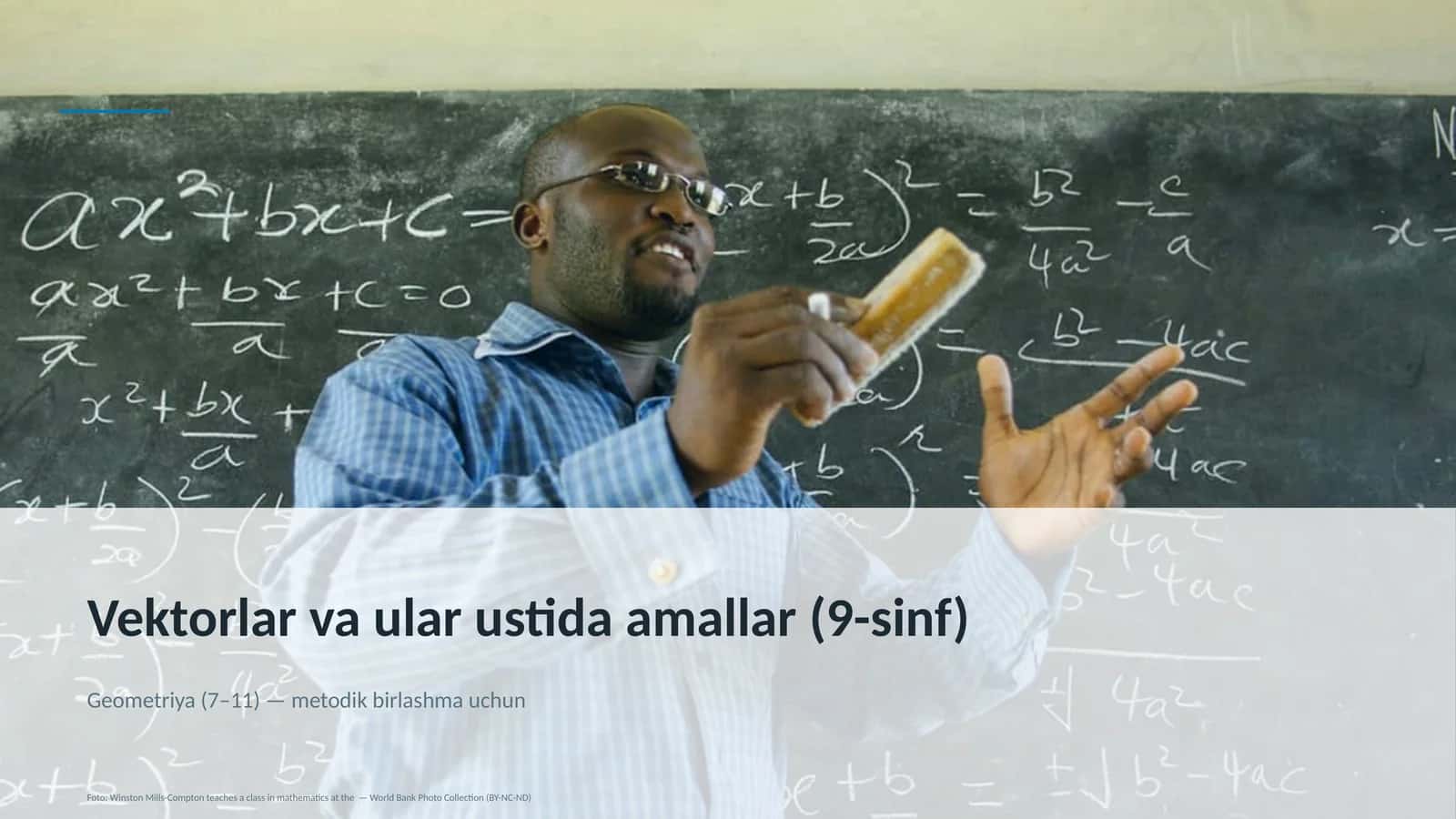 Vektorlar va ular ustida amallar (9-sinf)