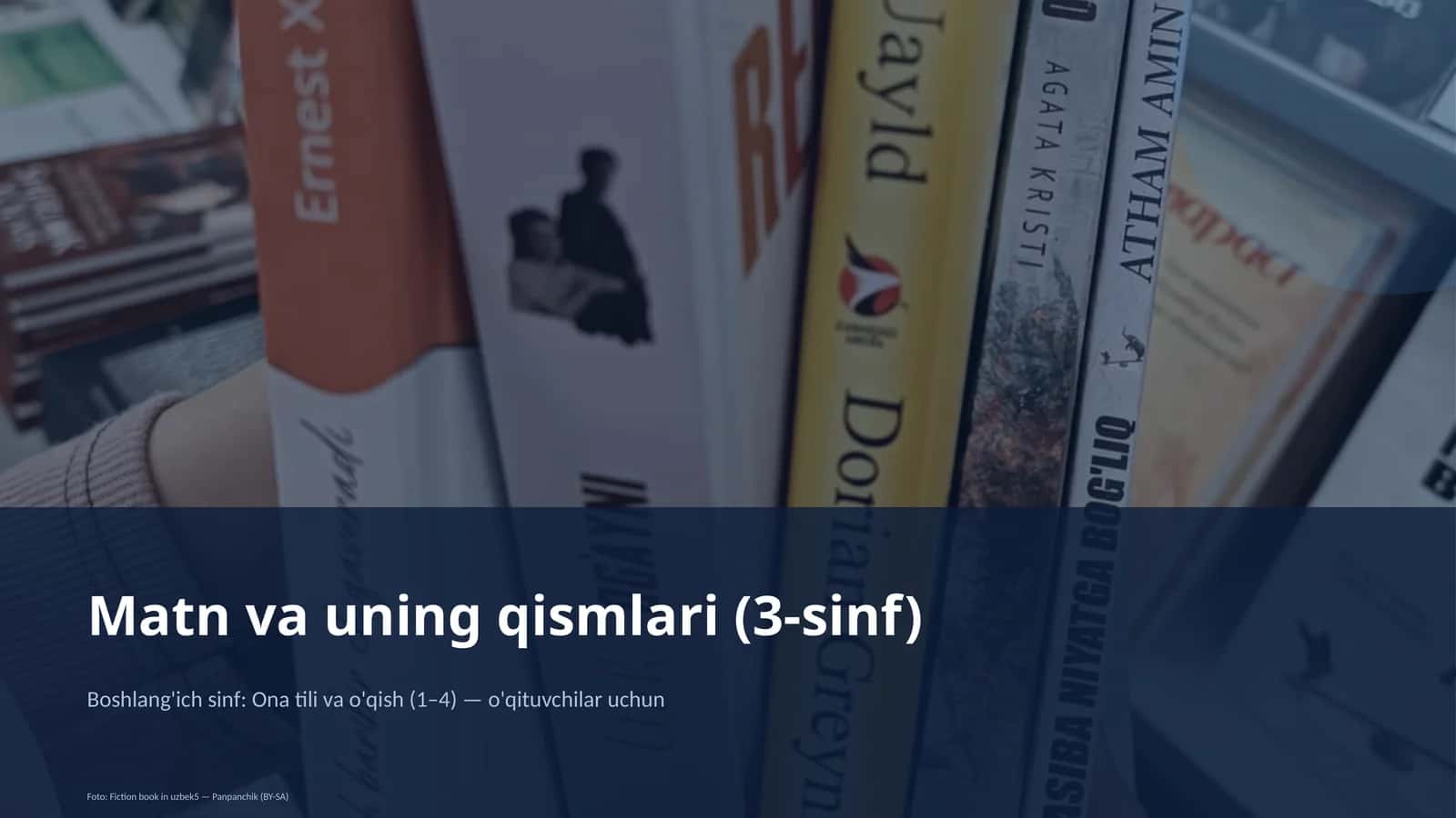 Matn va uning qismlari (3-sinf)