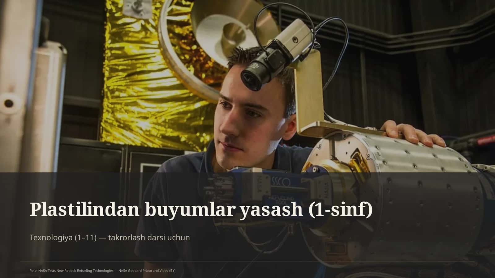 Plastilindan buyumlar yasash (1-sinf)