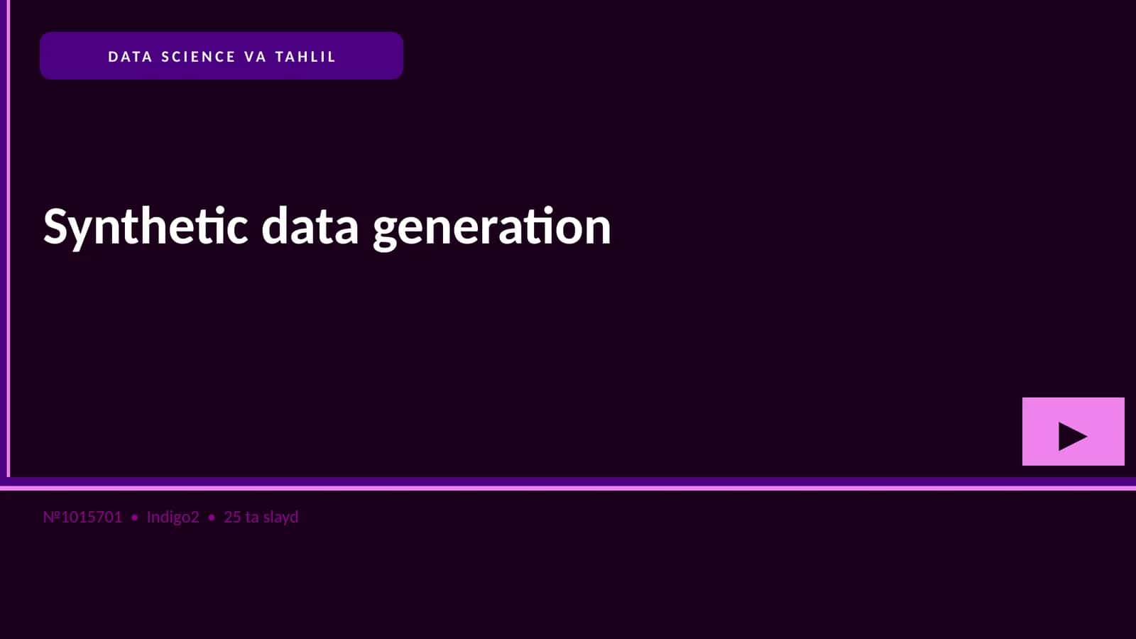 DATA SCIENCE VA TAHLIL