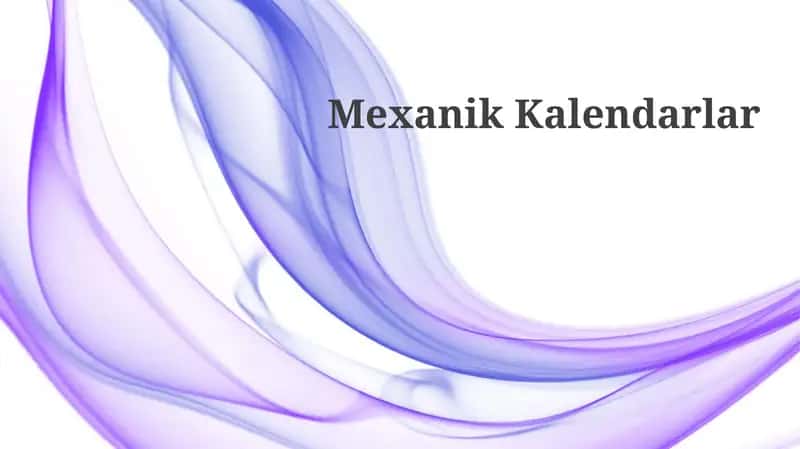 Mexanik Kalendarlar