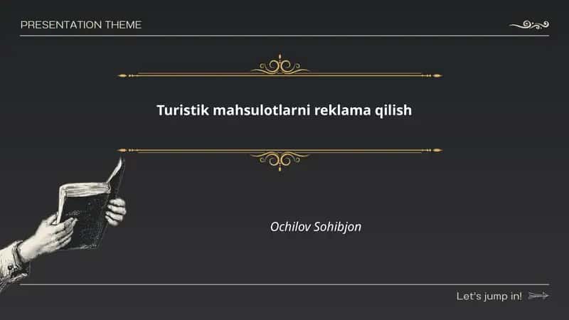 Turistik mahsulotlarni reklama qilish